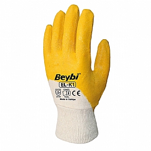 Beybi EL-K1 Nitril Kapl� Pamuk Eldiven